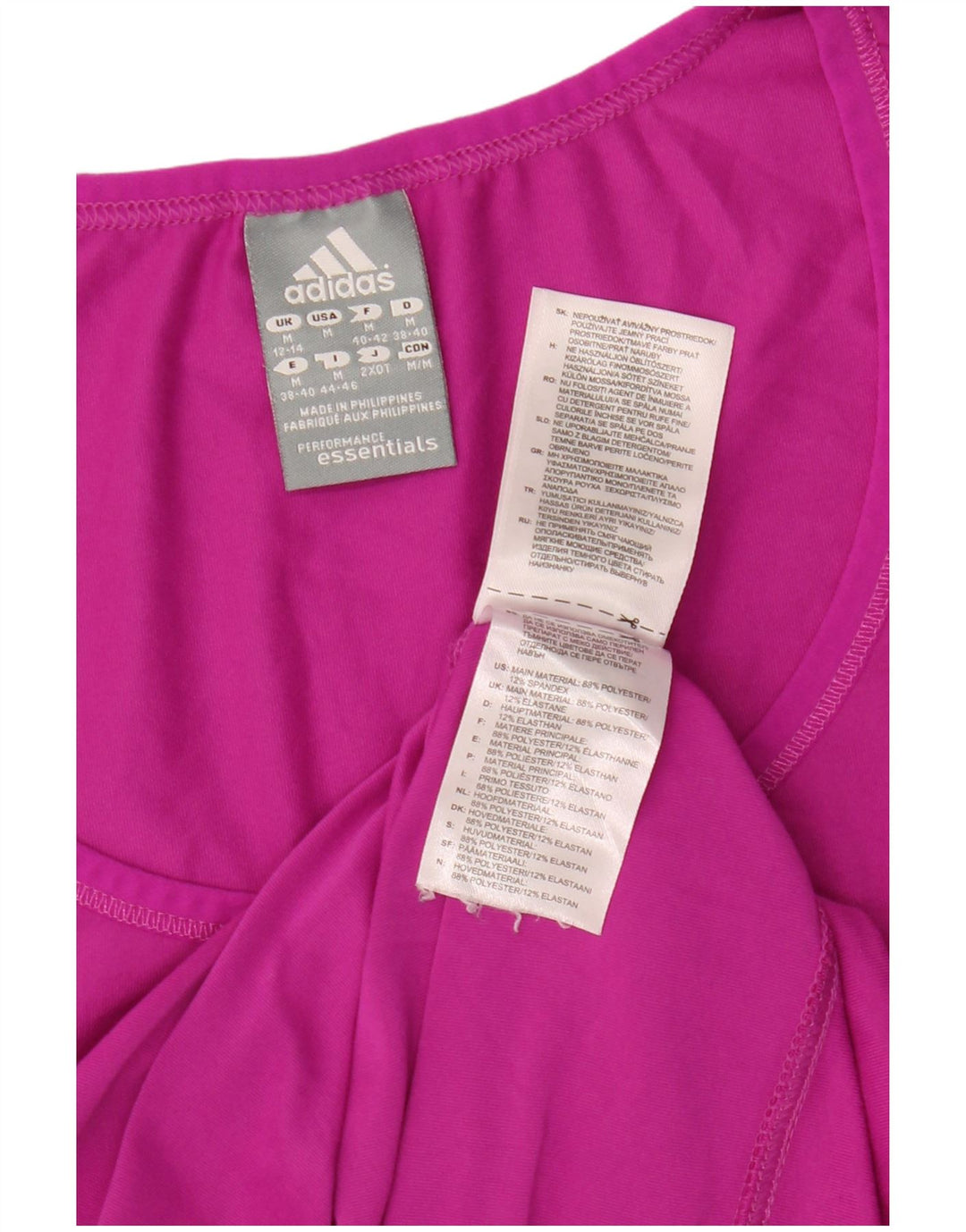 ADIDAS ženska majica kratkih rukava Climalite UK 12/14 Srednje ružičasti poliester