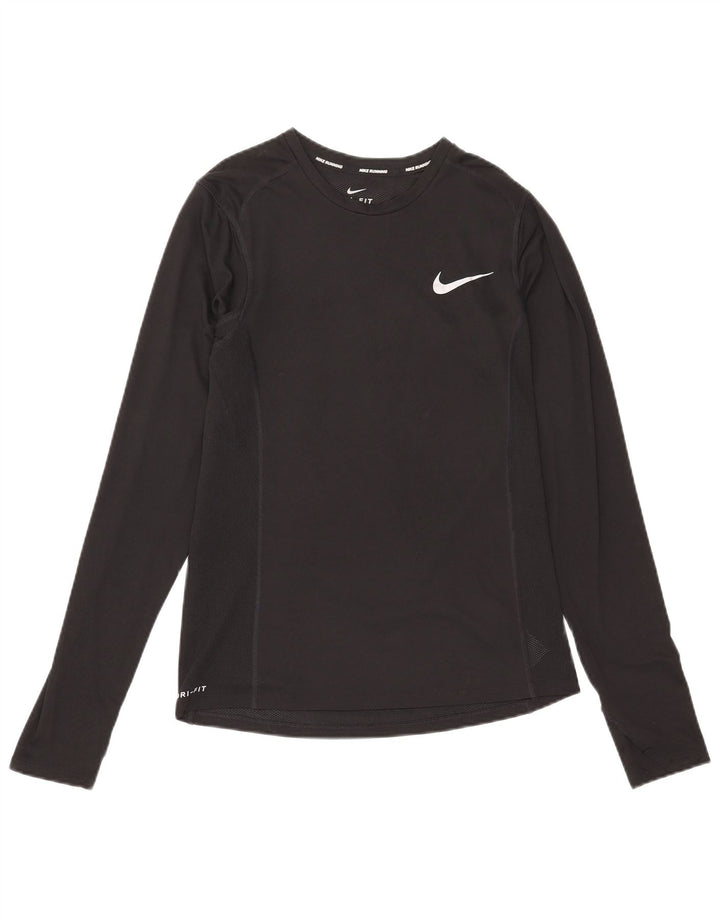 Nike muška Dri Fit majica dugih rukava mala crna poliester