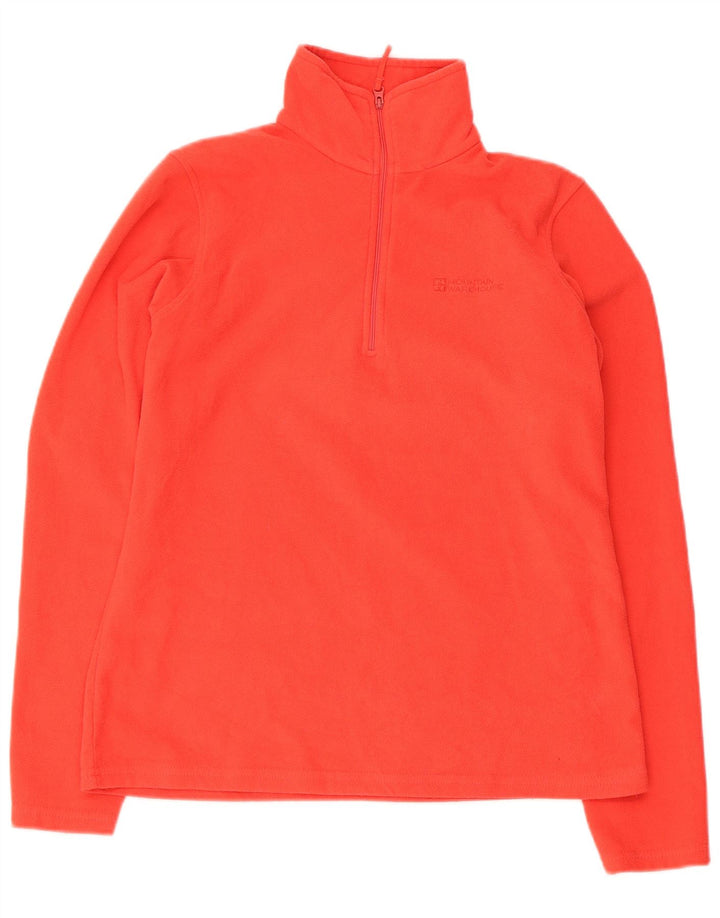 Mountain Warehouse Ženski džemper od flisa s patentnim izrezom UK 14 srednje crvene boje od poliestera