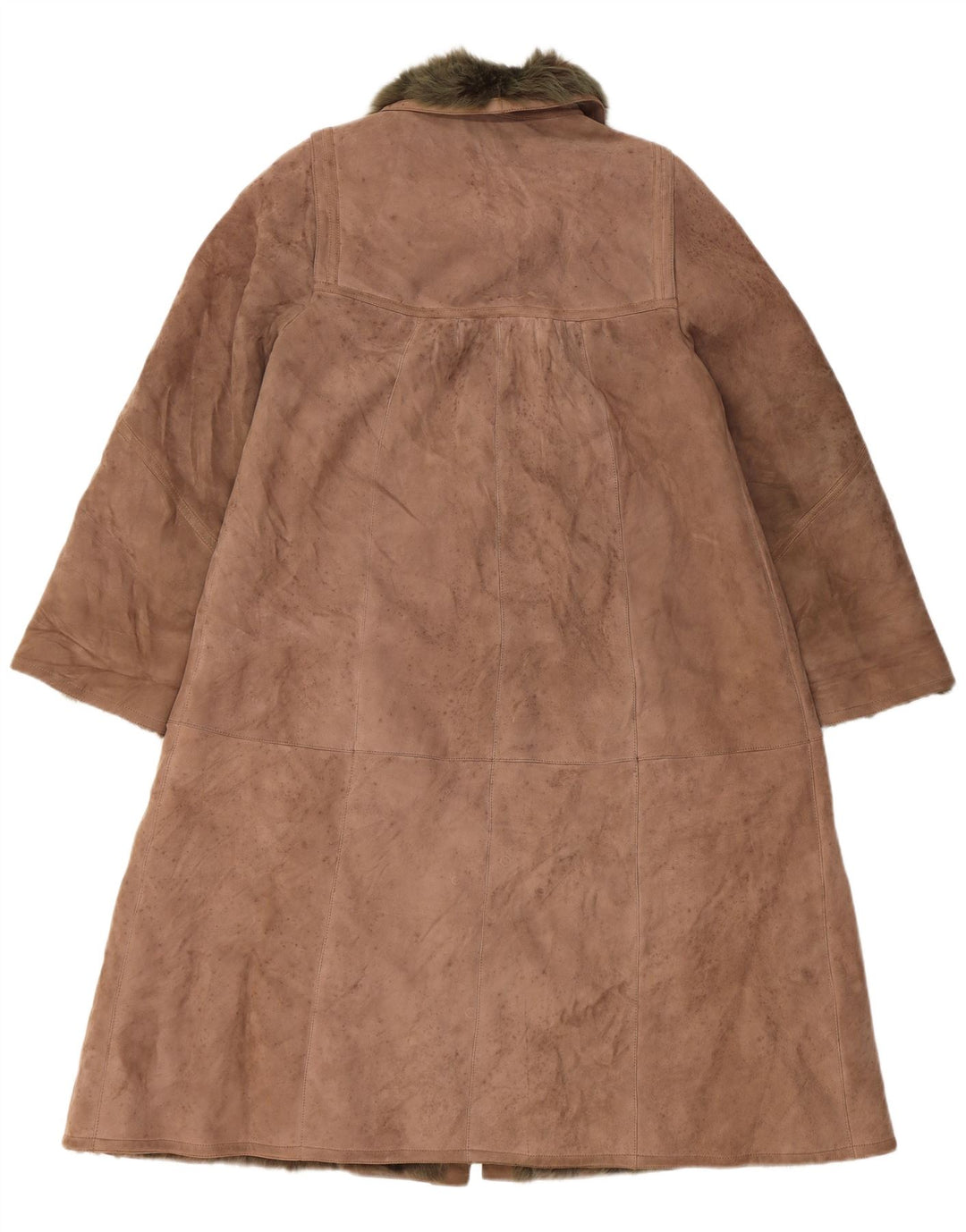 VINTAGE ženski kaput od šišanih šiša UK 14 Veliki bež