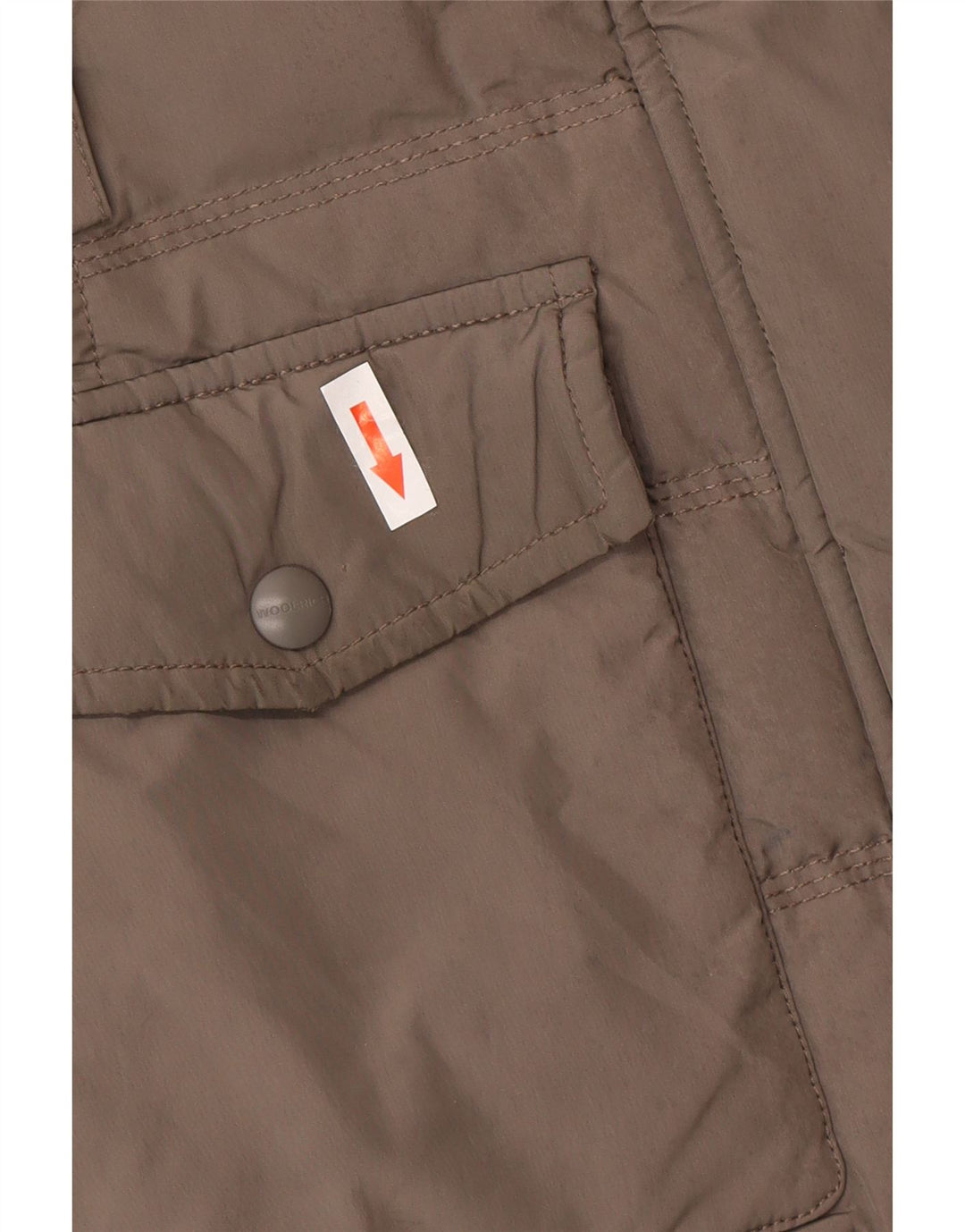 Woolrich ženski podstavljeni kaput s kapuljačom UK 6 XS sivi poliester zimski