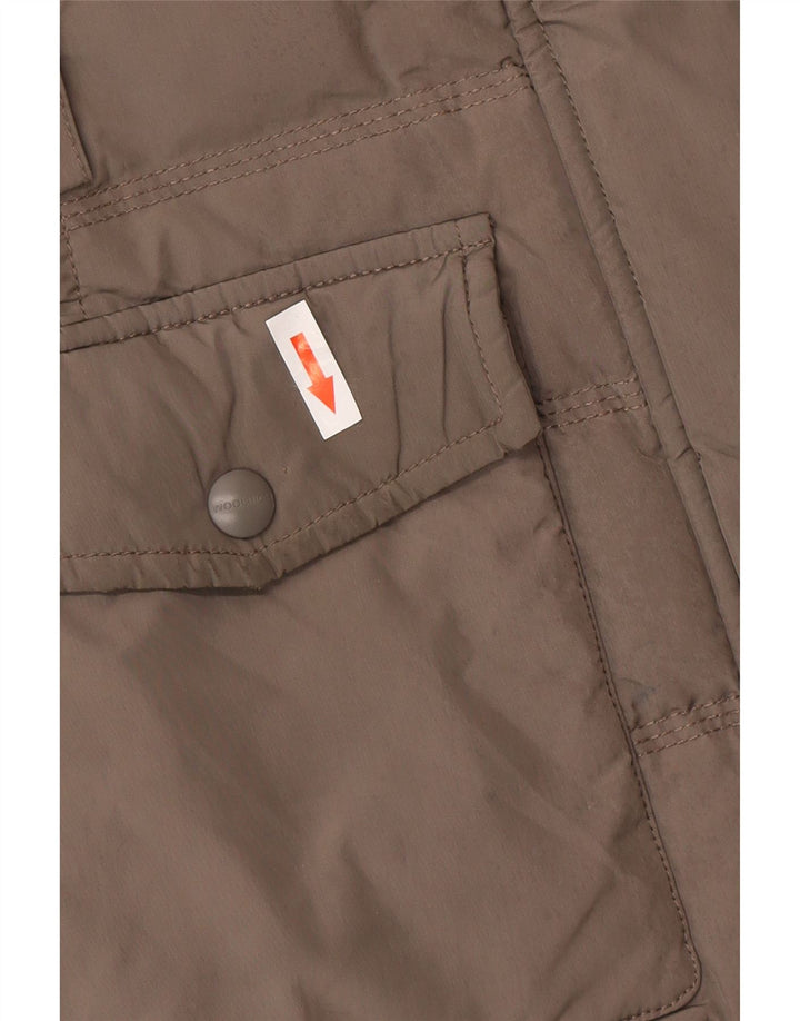 Woolrich ženski podstavljeni kaput s kapuljačom UK 6 XS sivi poliester zimski