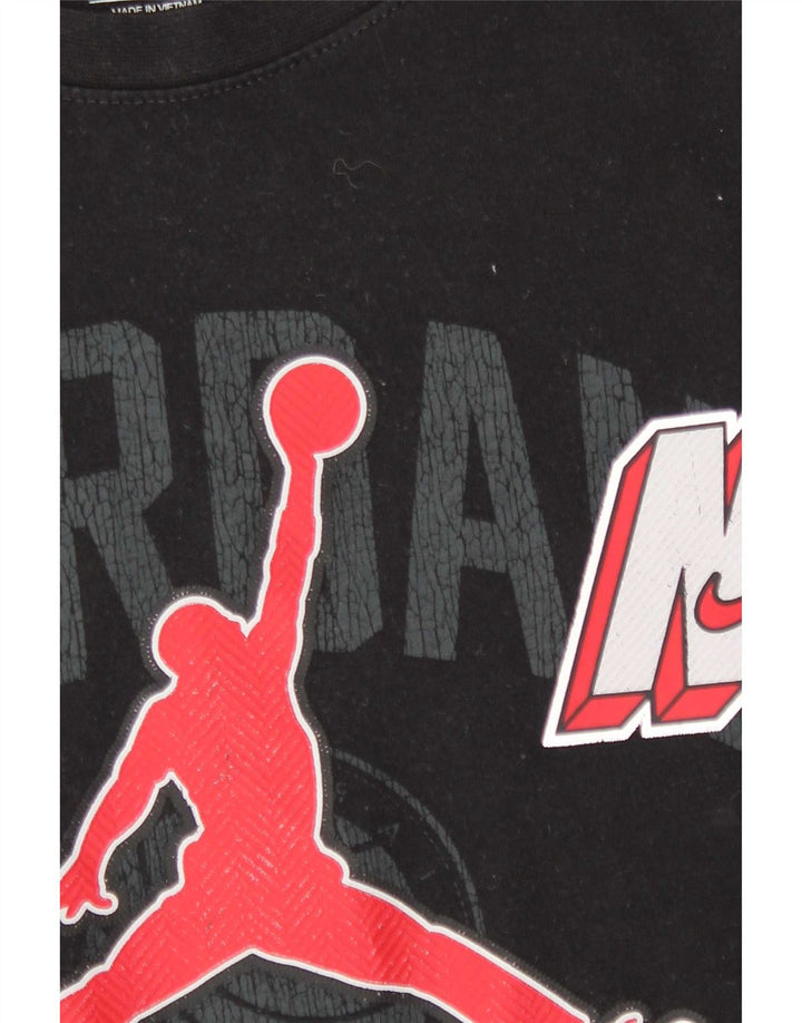 Gornja majica kratkih rukava Jordan Boys Graphic T-Shirt 10-11 Years Srednje crni pamuk