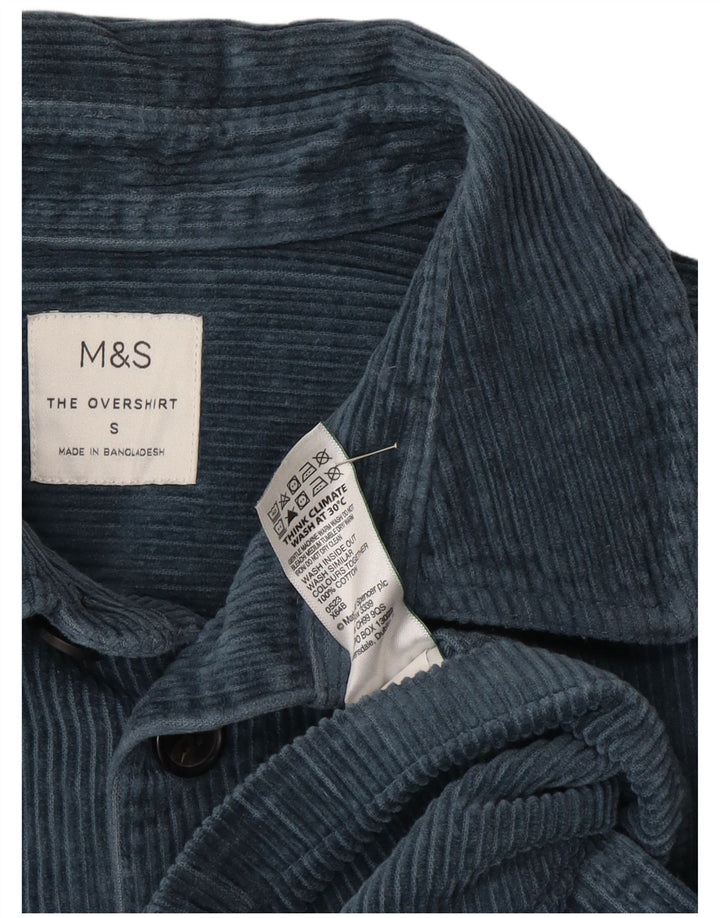 Marks & Spencer muška gornja majica od samta Mala plava pamučna majica