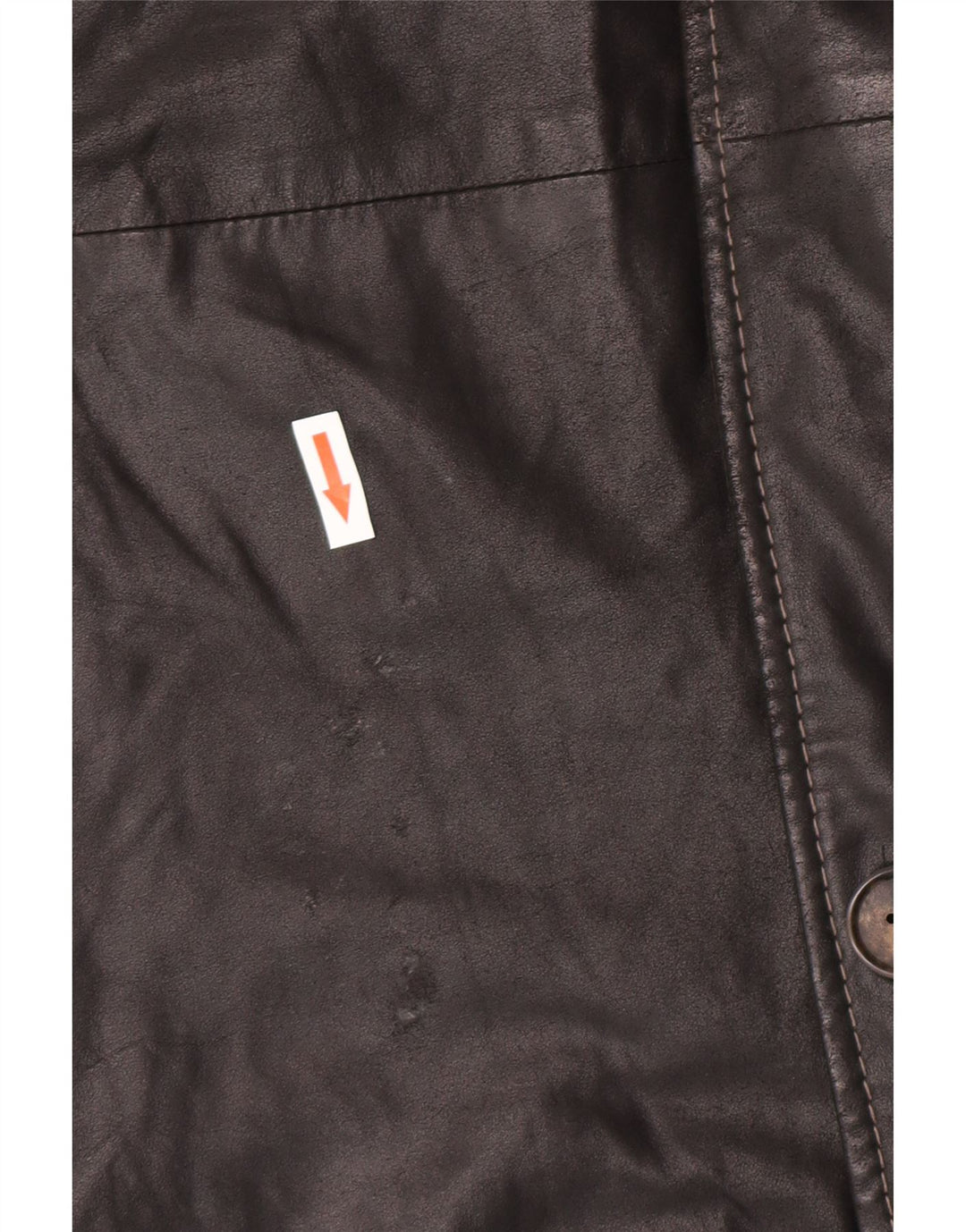 Vintage muški kožni kaput IT 58 4XL crna koža