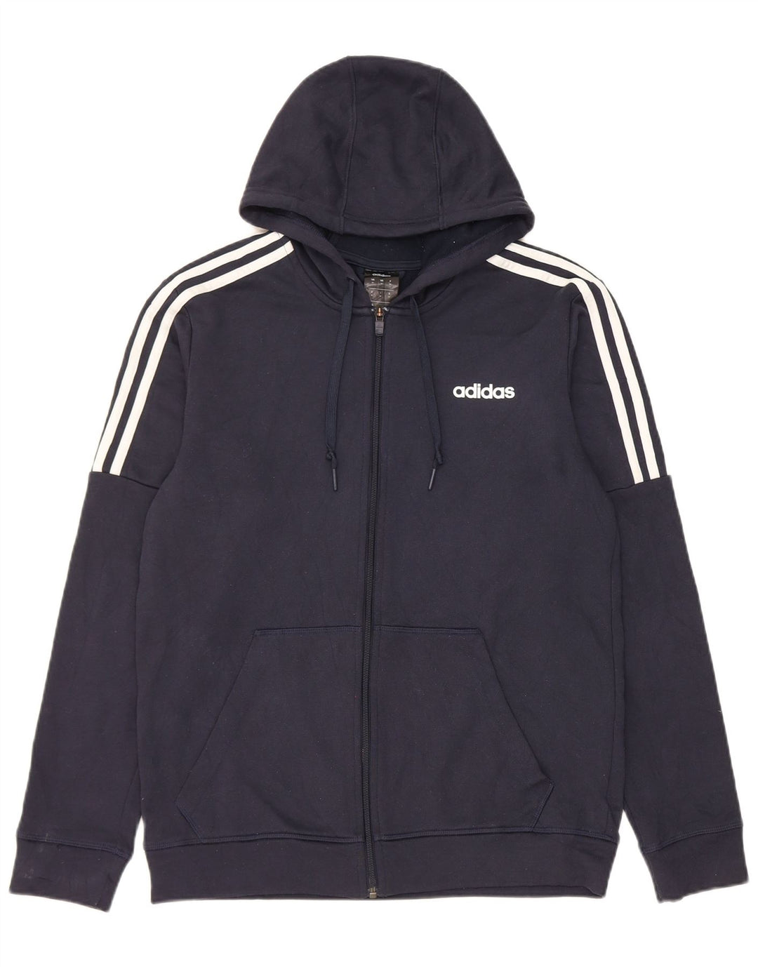 Adidas muški pulover s kapuljačom Climalite srednje veličine tamnoplavi poliester