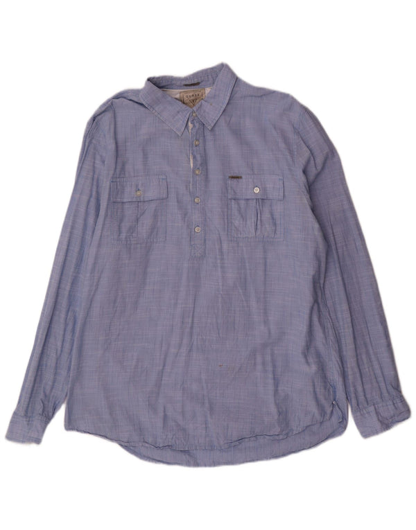 Guess muška pulover majica standardnog kroja XL, plavi pamuk