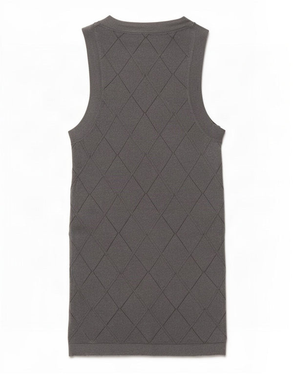 Zara ženski prsluk UK 6 XS siva geometrijska viskoza