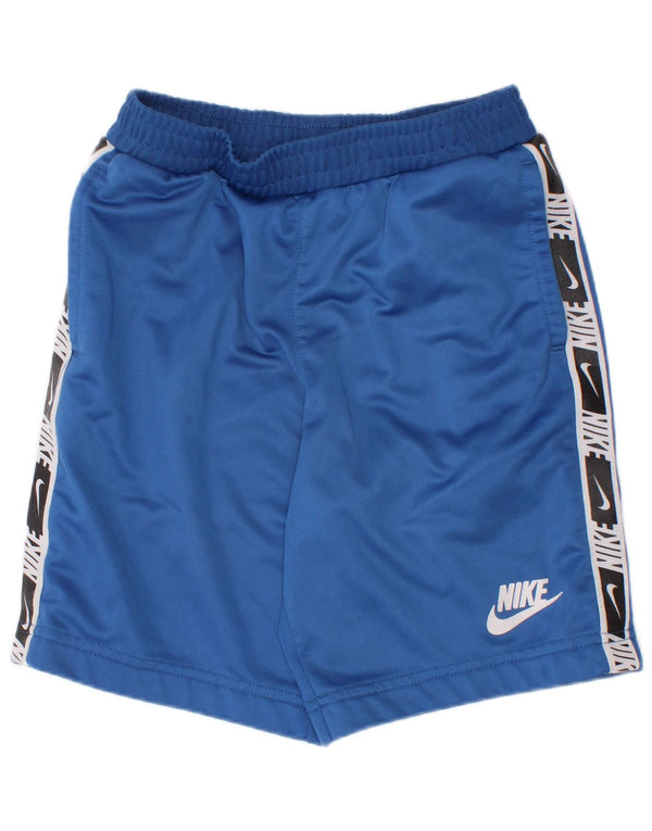 Nike Boys Graphic Sport Shorts 6-7 Years Large Blue Colourblock Poliester