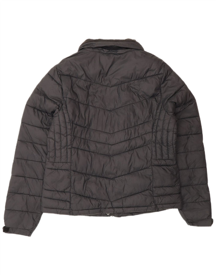 Superdry ženska podstavljena jakna UK 16 veliki crni poliklorid