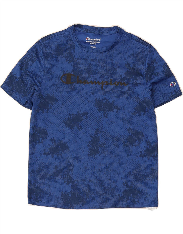 CHAMPION Boys Graphic T-Shirt Top 9-10 Years Medium  Blue Tie Dye Vintage Champion and Second-Hand Champion from Messina Hembry 