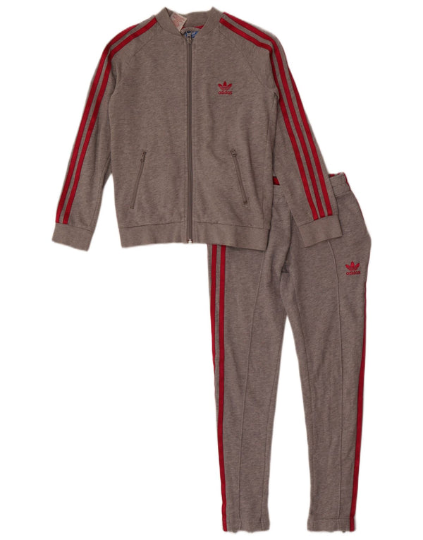 Adidas Girls Graphic Puna trenirka 9-10 godina siva pamuk