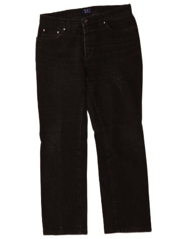 TRUSSARDI Womens Straight Jeans W30 L27 Black Cotton
