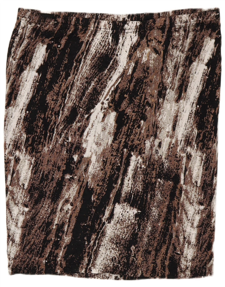 MOSSIMO ženska ravna suknja 2XL W40, smeđa svila u boji