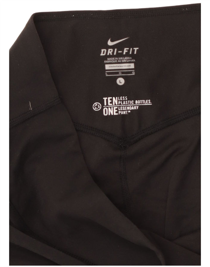 NIKE ženske sportske kratke hlače Dri Fit Bermuda UK 16 velike crne