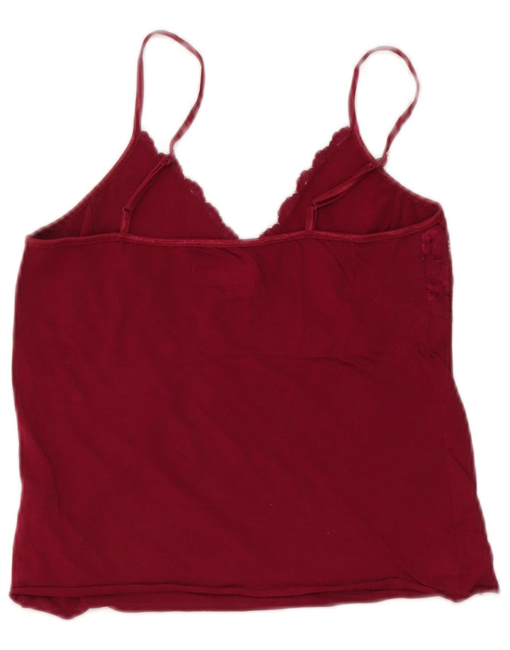 Jigsaw ženski kratki Cami Top UK 10 Small Burgundy Modal