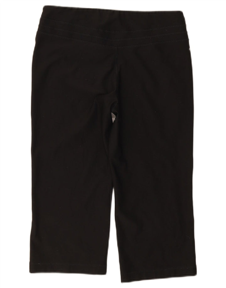 Nike Ženske Dri Fit Capri tajice Srednje crne sportske poliesterske