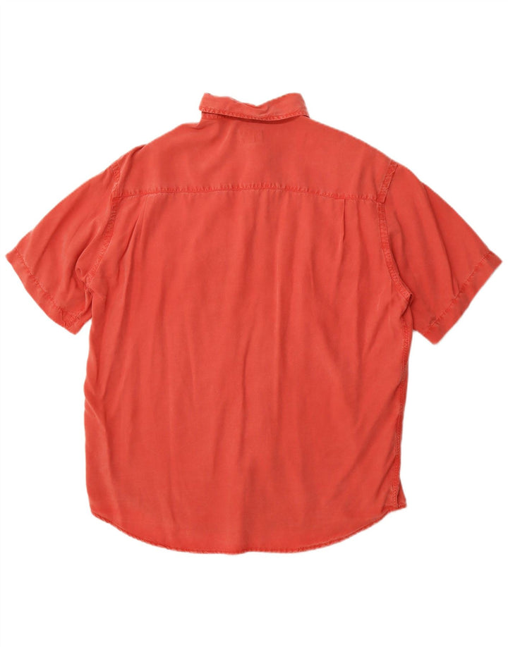 TRUSSARDI JEANS Muška košulja kratkih rukava Medium Red Lyocell