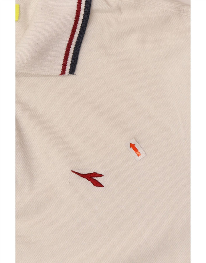 DIADORA Muška polo majica Srednje bijeli pamuk