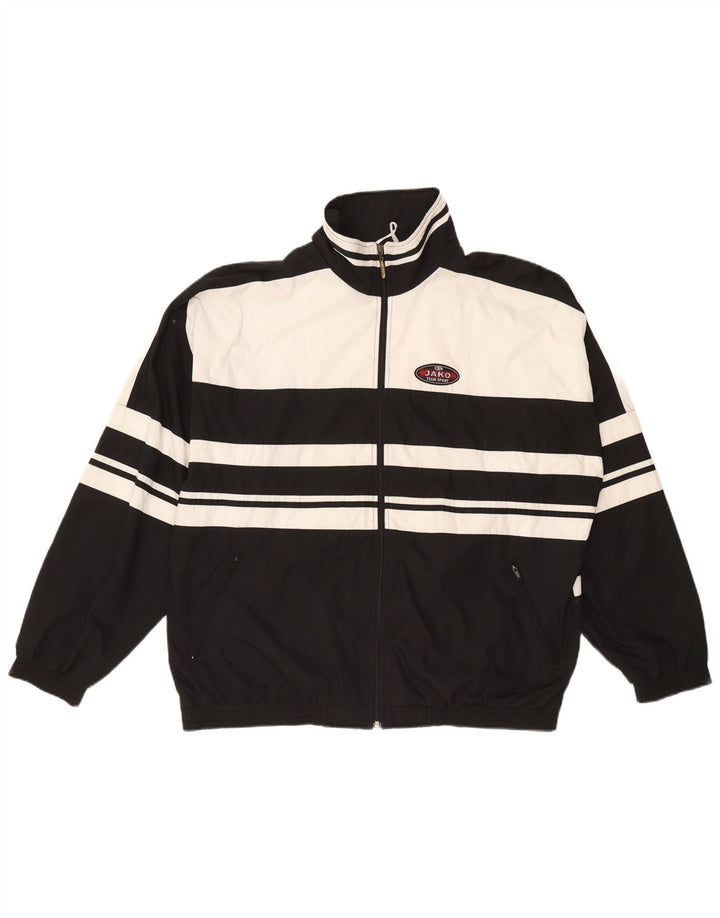 Jako muška trenirka gornja jakna XL crni poliester u boji