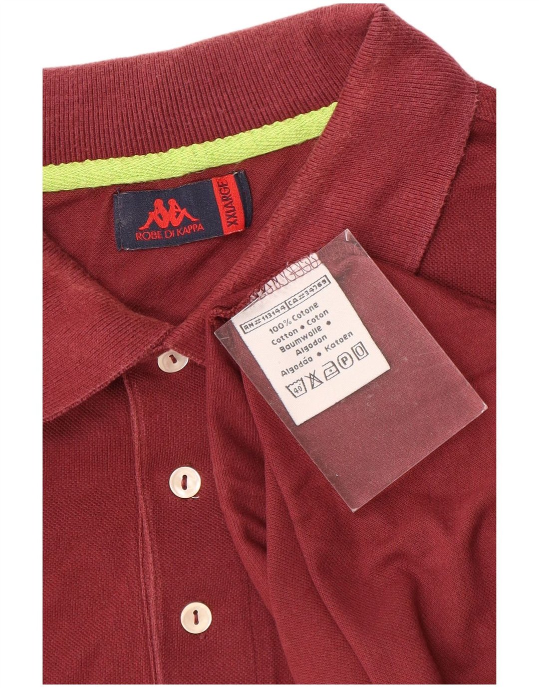 KAPPA muška polo majica 2XL, kestenjasti pamuk