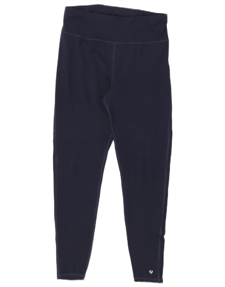 MARKS & SPENCER Ženske tajice UK 12 Medium tamnoplavi poliester