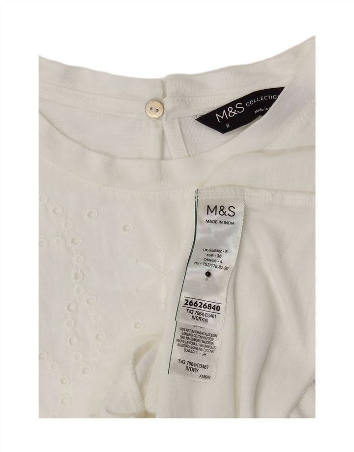 Marks & Spencer Top ženska bluza UK 8 Small White Modal
