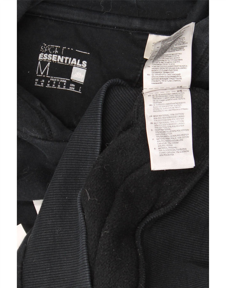 ADIDAS muška majica s kapuljačom srednje veličine, crni pamuk