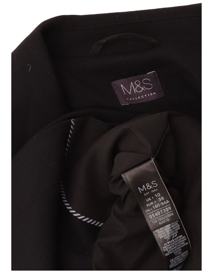Marks & Spencer ženski sako s dvostrukim kopčanjem UK 10 Mala crna