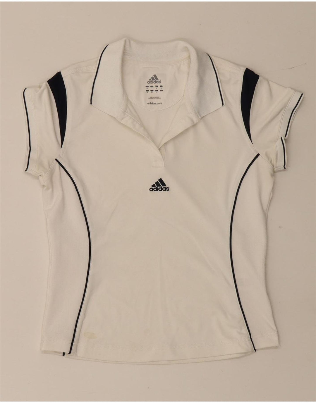Adidas ženska polo majica UK 12 Medium White Colourblock Poliester