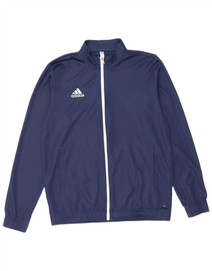 Adidas muška trenirka velika jakna od tamnoplavog poliestera