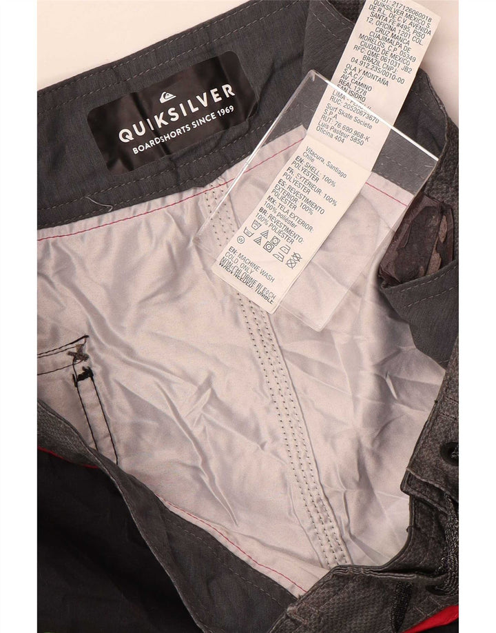 Quiksilver muške kratke hlače za plivanje Srednje crni cvjetni poliester