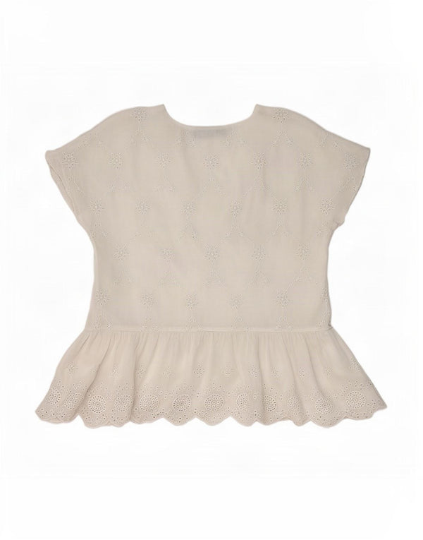Zara ženska bluza Top UK 10 Small White Floral