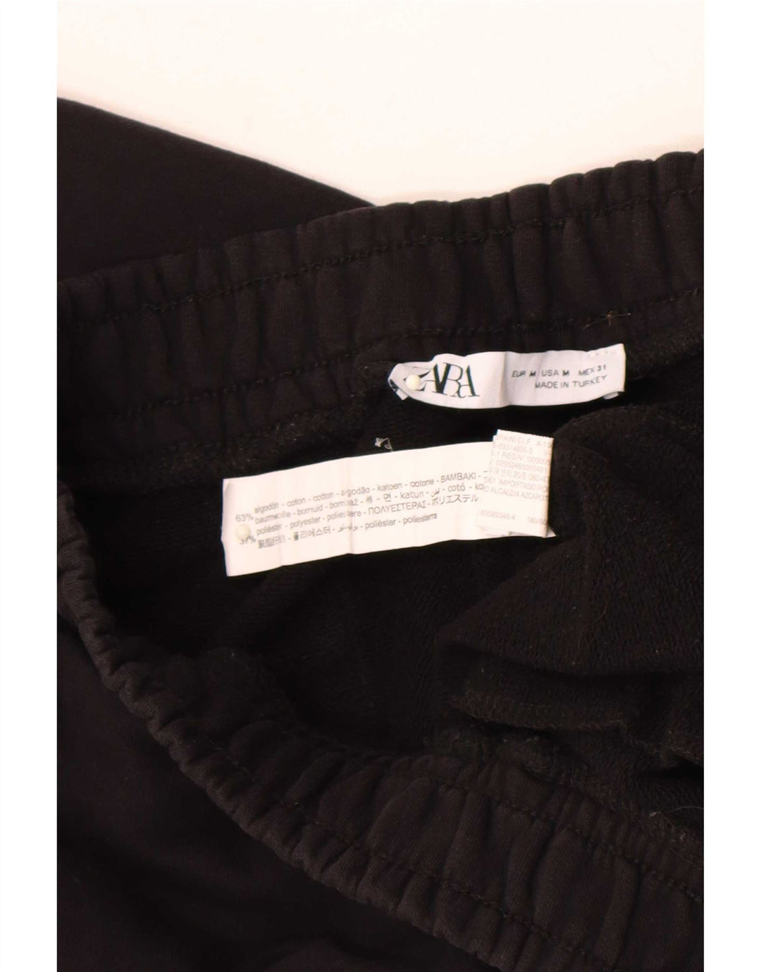 Zara muške trenirke Hlače Joggers Srednje crni pamuk