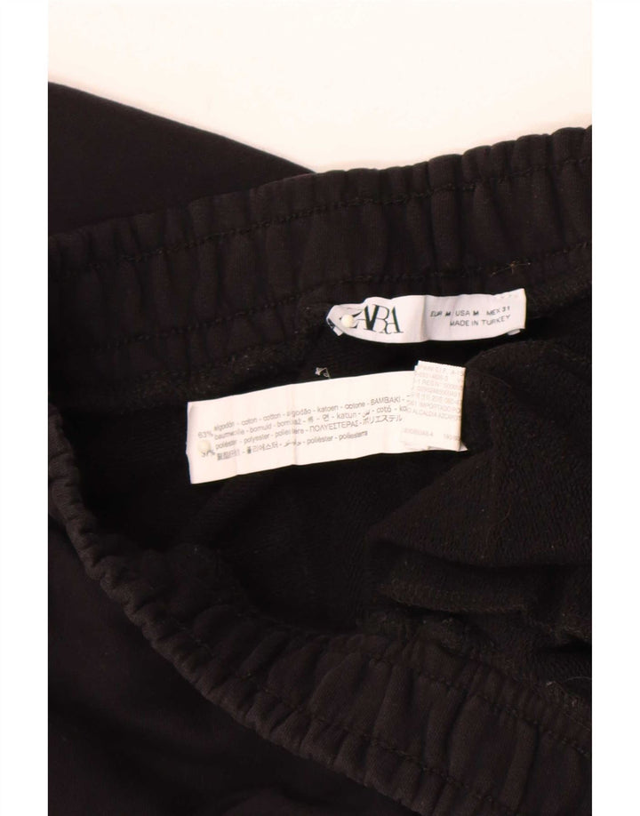 Zara muške trenirke Hlače Joggers Srednje crni pamuk