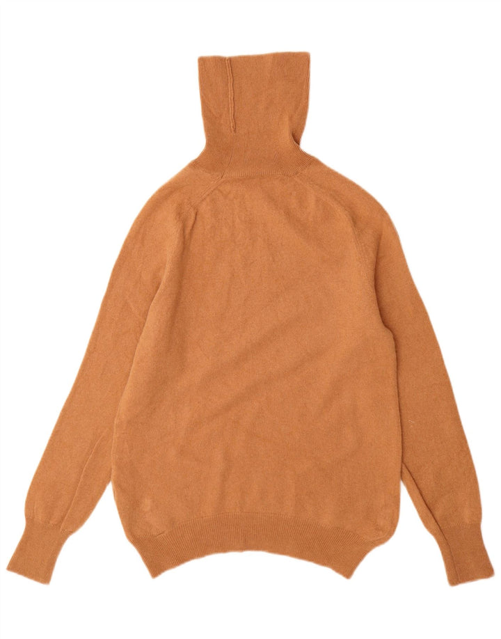 ZARA ženski pulover s rol izrezom UK 12 Srednje smeđa vuna