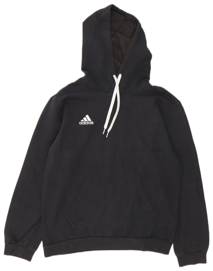 Adidas muška majica s kapuljačom Srednje crni pamuk