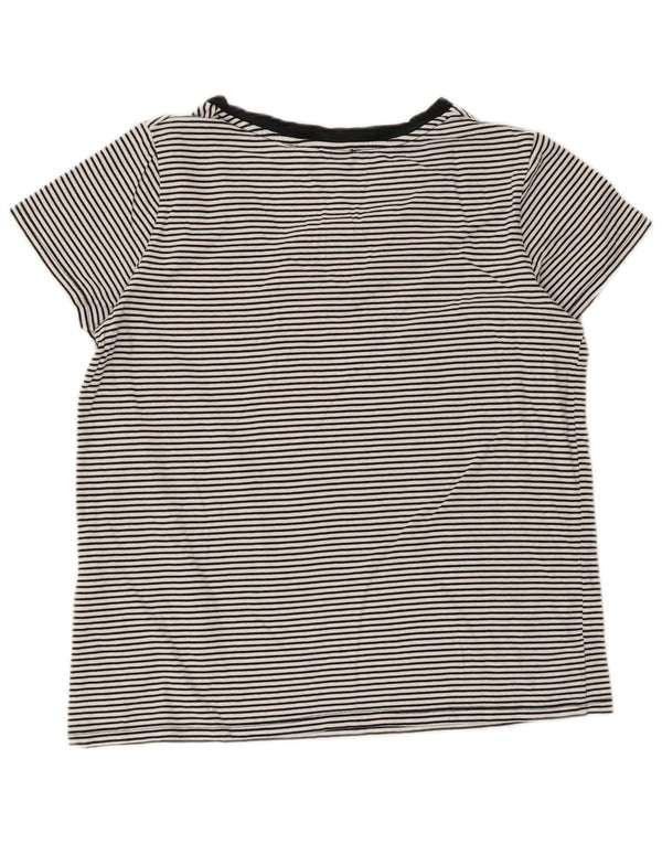 Levi's ženska majica kratkih rukava UK 14 Pamuk s velikim crnim prugama