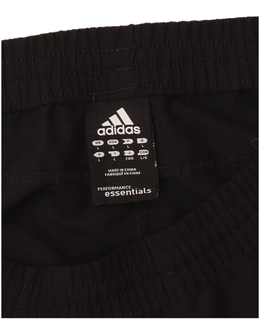 Adidas muške hlače od trenirke velike crne poliesterske
