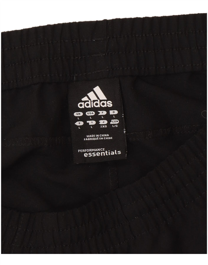 Adidas muške hlače od trenirke velike crne poliesterske