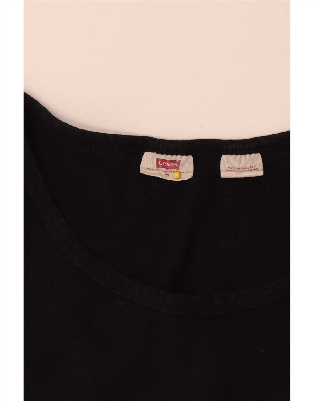 Levi's ženska majica kratkih rukava UK 12 srednje crni pamuk