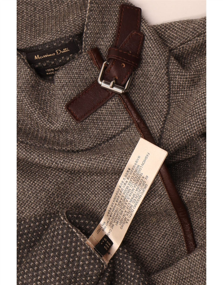 Massimo Dutti ženski prekomjerni džemper s 3/4 rukavima UK 10 Small Gray