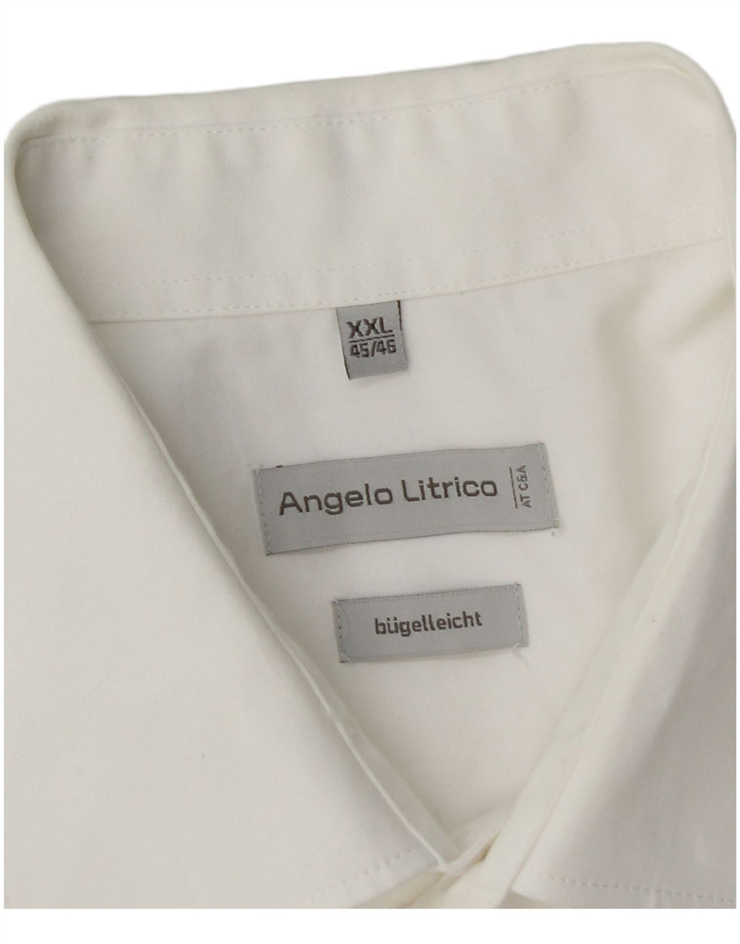 Angelo Litrico muška košulja kratkih rukava veličina 45/46 2XL bijeli pamuk