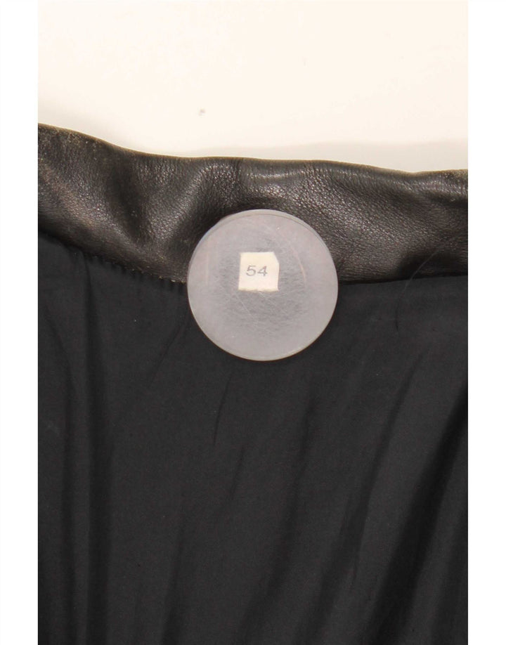 Vintage muška kožna jakna IT 54 2XL crna