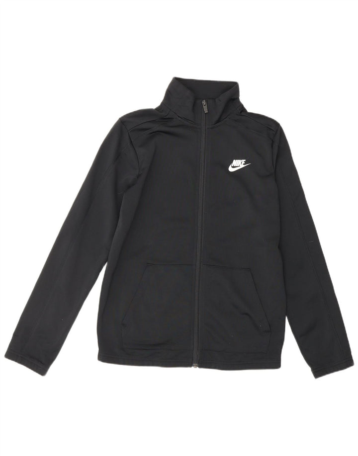 NIKE Boys Trenirka Gornja jakna 12-13 godina veliki crni poliester