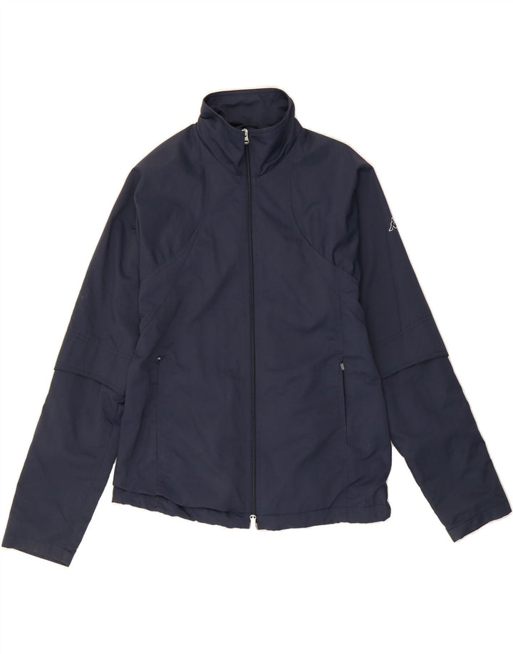 KAPPA Mens Slim Rain Jacket UK 40 Large Navy Blue Polyamide Vintage Kappa and Second-Hand Kappa from Messina Hembry 