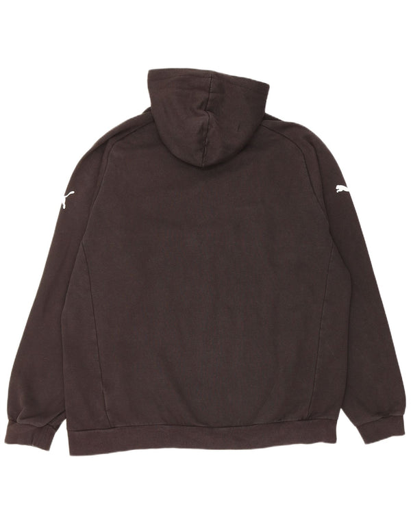 Puma muška majica s kapuljačom 2XL crni pamuk