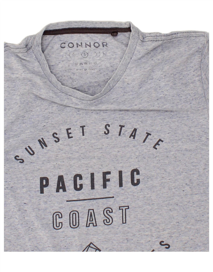 COAST Mens Graphic T-Shirt Top Small Blue Flecked Cotton Vintage Coast and Second-Hand Coast from Messina Hembry 
