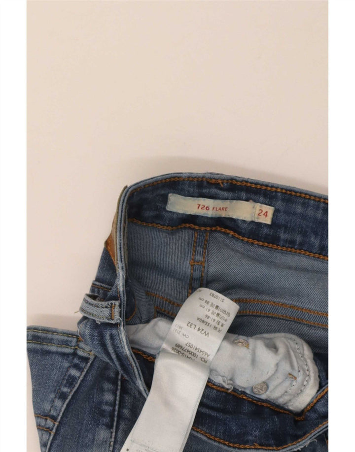 Levi's ženske 726 lepršave traperice W24 L32 plavi pamuk
