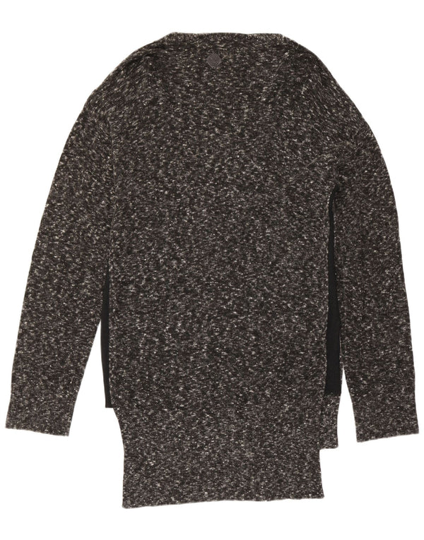 Diesel ženski dugi prekomjerni kardigan pulover UK 10 Small Grey Flecked